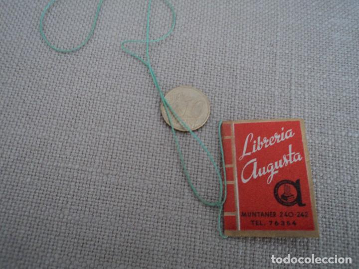 Collectionnisme Marque-pages: ANTIGUO MARCAPAGINAS TROQUELADO PUBLICIDAD LIBRERIA AUGUSTA A&Ntilde;OS 40 - 50