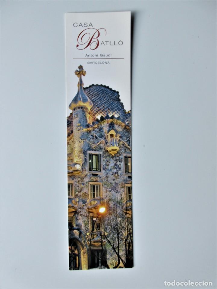 Coleccionismo Marcap&aacute;ginas: Marcapaginas la casa Batll&oacute; de Gaudi Barcelona