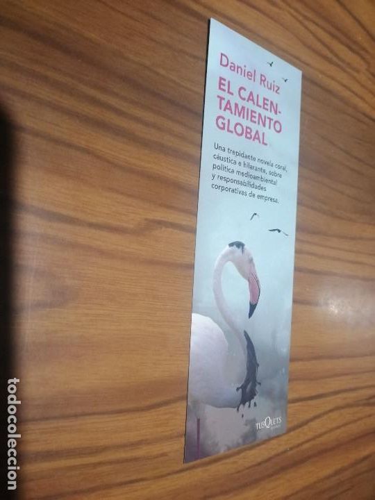 Coleccionismo Marcap&aacute;ginas: MARCAPAGINAS. LITERATURA. EL CALENTAMIENTO GLOBAL. DOBLE CARA. SIN USO. BUEN ESTADO. DIFICIL