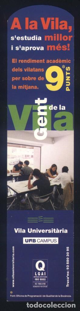 Coleccionismo marcap&aacute;ginas: A-7317- MARCAP&Aacute;GINAS TROQUELADO. VILA UNIVERSIT&Agrave;RIA. BELLATERRA. 2001.