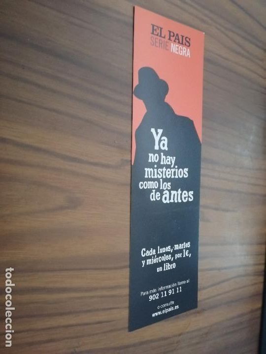Coleccionismo Marcap&aacute;ginas: MARCAPAGINAS. LITERATURA. EL PAIS NOVELA NEGRA. DOBLE CARA. BUEN ESTADO. DIFICIL