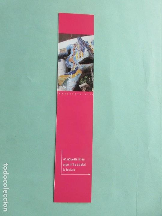 Coleccionismo Marcap&aacute;ginas: Marcapaginas  Barcelona viva figura de Gaudi