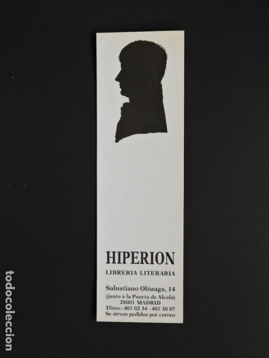 Coleccionismo marcap&aacute;ginas: MARCAP&Aacute;GINAS - LIBRER&Iacute;A HIPERION - MADRID - Foto 1