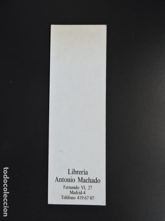 Coleccionismo marcap&aacute;ginas: MARCAP&Aacute;GINAS - LIBRER&Iacute;A ANTONIO MACHADO - MADRID - Foto 2