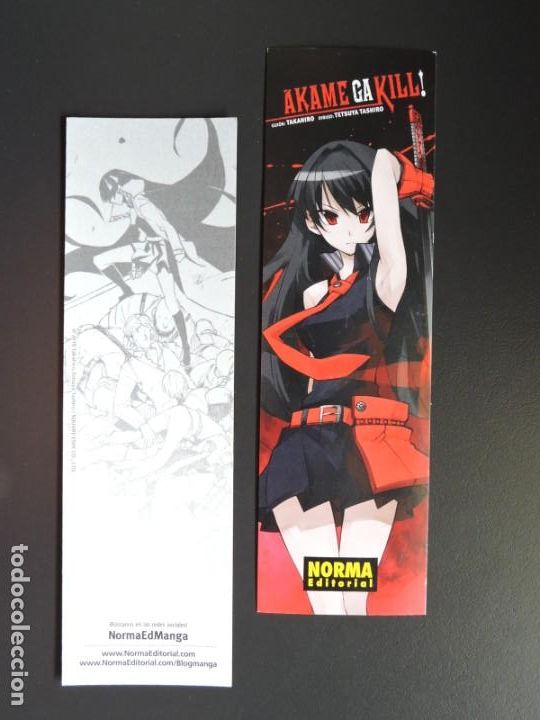 Coleccionismo marcap&aacute;ginas: MARCAP&Aacute;GINAS C&Oacute;MIC - NORMA EDITORIAL AKAME GA KILL - Foto 1