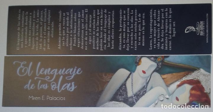 Coleccionismo Marcap&aacute;ginas: MARCAPAGINAS - PALABRAS DE AGUA - EL LENGUAJE DE LAS OLAS.