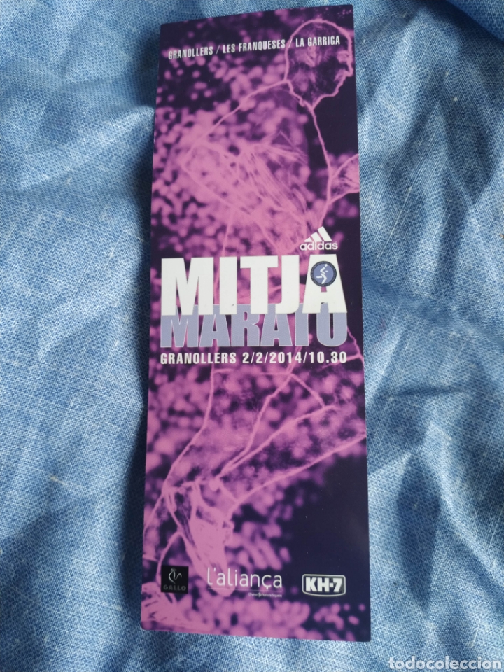 Sammeln von Lesezeichen: Punto libro marcapagina Mitja Matato Granollers Media Maraton 2014