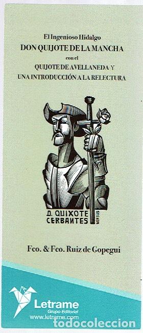 Coleccionismo marcap&aacute;ginas: quijote marca paginas - Foto 1
