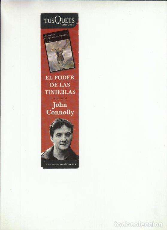 Coleccionismo Marcap&aacute;ginas: MARCAPAGINAS EL PODER DE LAS TINIEBLAS. JOHN CONNOLLY. TUSQUETS.