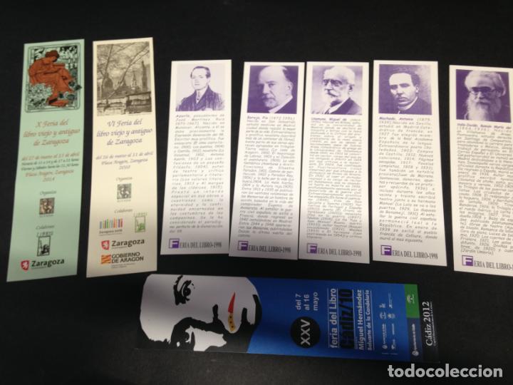 Coleccionismo marcap&aacute;ginas: Marcapaginas Lote de 8 ejemplares. Feria del libro - Foto 1