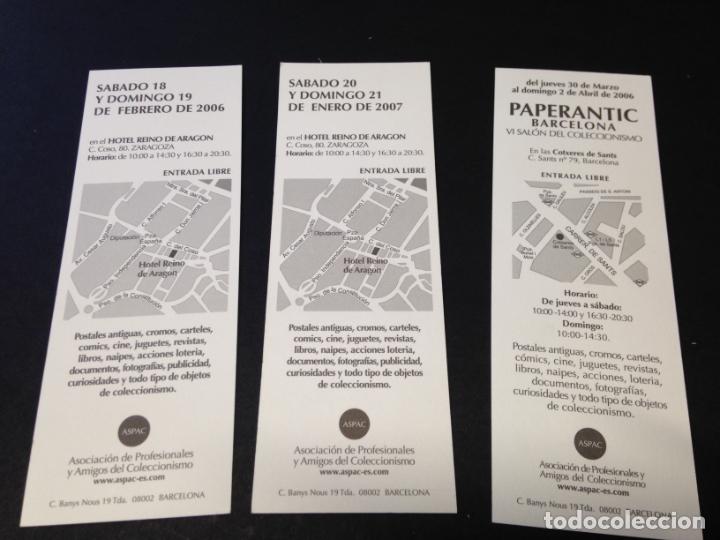 Coleccionismo marcap&aacute;ginas: Marcapaginas Lote de 3 ejemplares. Paper Antic - Foto 2