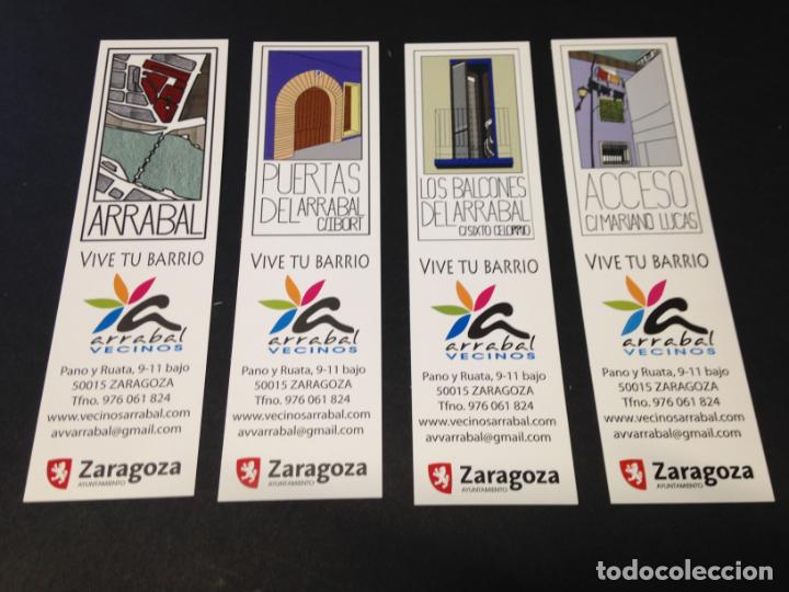 Coleccionismo marcap&aacute;ginas: Marcapaginas Lote de 4 ejemplares. Arrabal Zaragoza - Foto 1