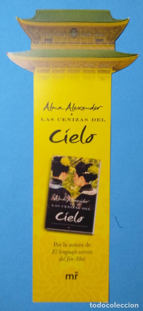 Collectionnisme Marque-pages: Marcap&aacute;ginas Las cenizas del cielo. Alma Alexander