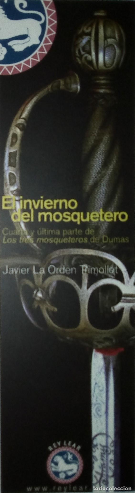 Coleccionismo marcap&aacute;ginas: MARCAPAGINAS REY LEAR.EL INVIERNO DEL MOSQUETERO. - Foto 1