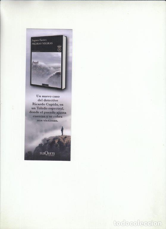 Coleccionismo Marcap&aacute;ginas: MARCAP&Aacute;GINAS PIEDRAS NEGRAS. EUGENIO FUENTES. TUSQUETS EDITORES.