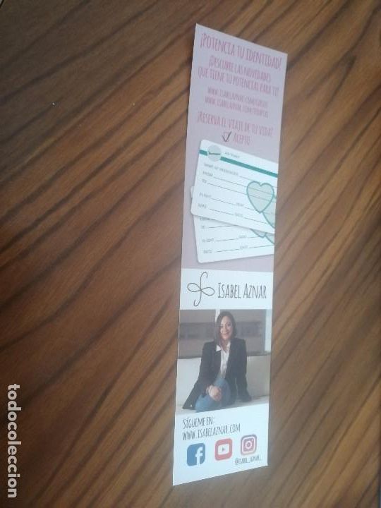 Coleccionismo marcap&aacute;ginas: MARCAPAGINAS. LITERATURA. ISABEL AZNAR. DOBLE CARA. BUEN ESTADO. SIN USO. DIFICIL