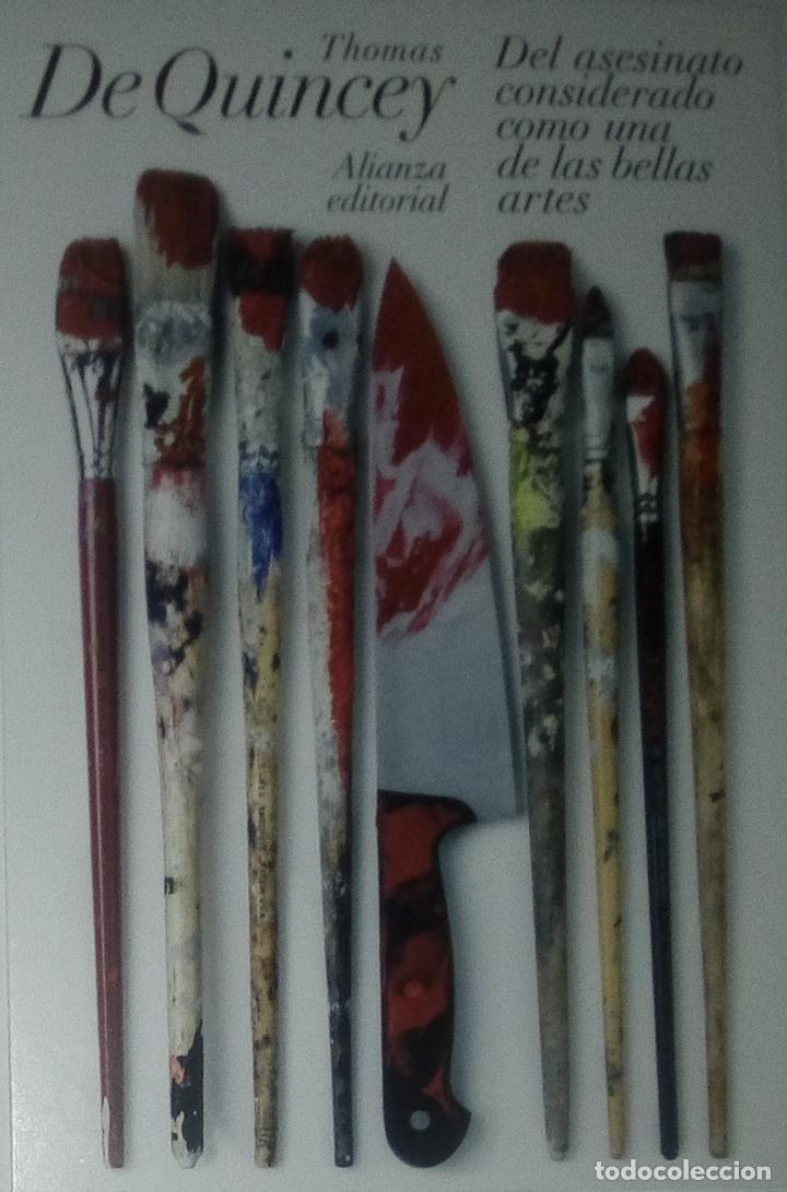 Coleccionismo Marcap&aacute;ginas: Marcap&aacute;ginas editorial ALIANZA .DEL ASESINATO CONSIDERADO COMO---- T.POSTAL-