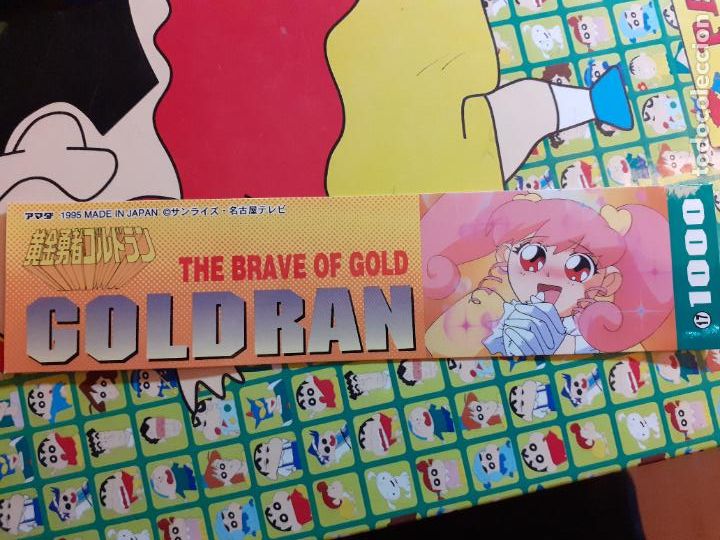 Collezionismo Segnalibri: The Brave of Gold Goldran Ogon Yusha Gorudoran marcapaginas pegatina seal robot