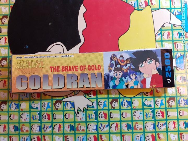 Collezionismo Segnalibri: The Brave of Gold Goldran Ogon Yusha Gorudoran marcapaginas pegatina seal robot