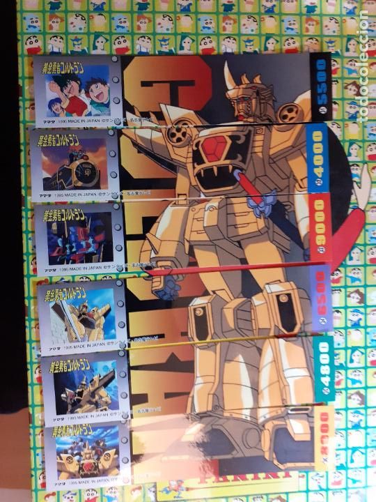Collezionismo Segnalibri: The Brave of Gold Goldran Ogon Yusha Gorudoran marcapaginas pegatina seal robot