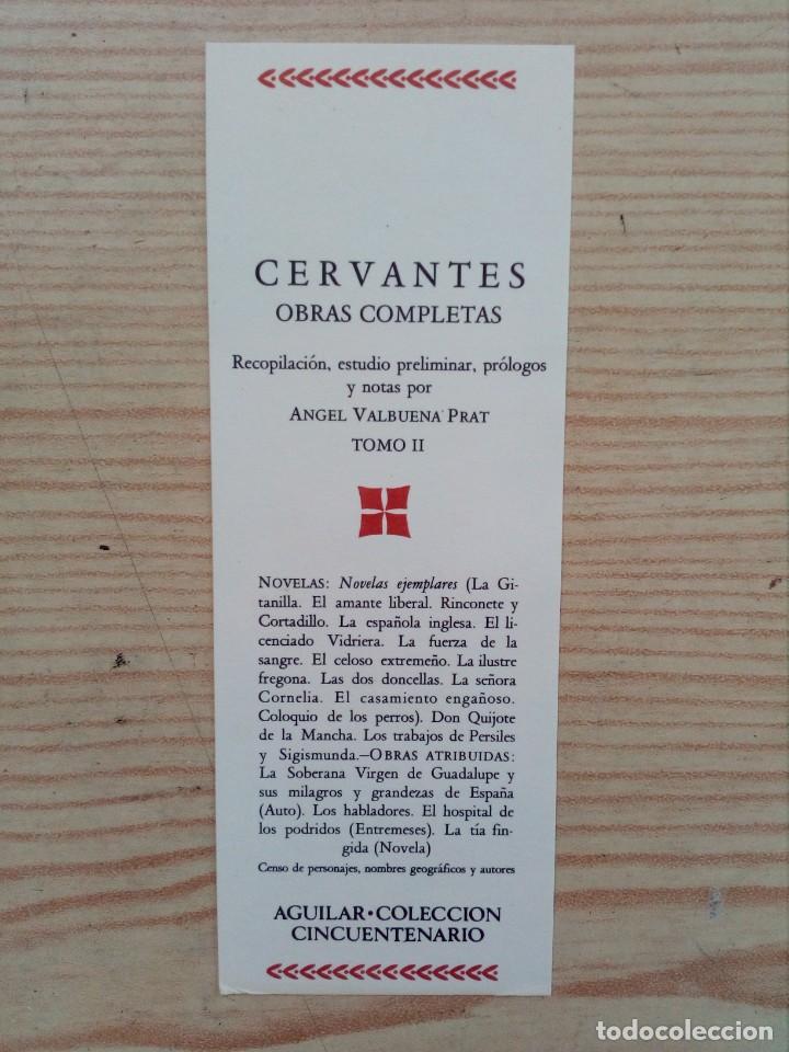 Collezionismo Segnalibri: Marcapaginas Cervantes - Obras Completas Tomo II