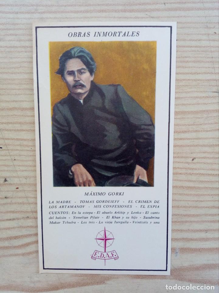 Collezionismo Segnalibri: Marcapaginas Maximo Gorki - Obras Inmortales - E.D.A.F