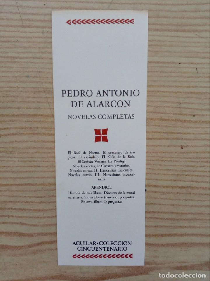 Collezionismo Segnalibri: Marcapaginas Pedro Antonio De Alarcon - Novelas Completas - Aguilar