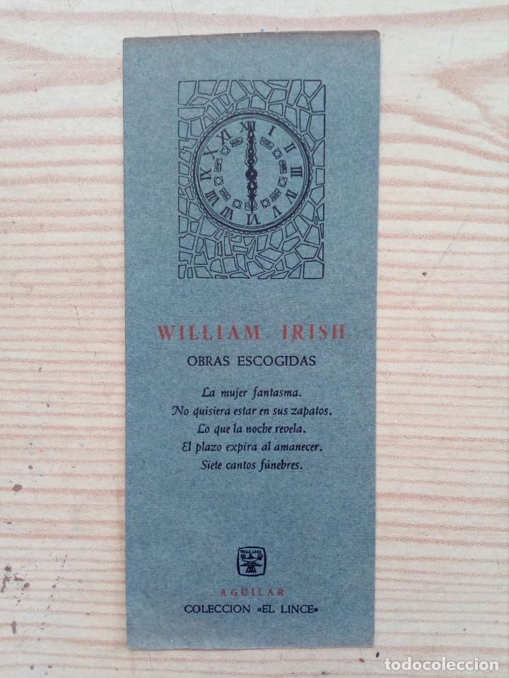 Collezionismo Segnalibri: Marcapaginas William Irish - Obras Escogidas - Aguilar