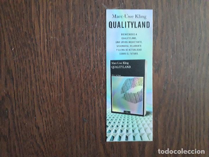 Coleccionismo Marcap&aacute;ginas: punto de libro, marcap&aacute;ginas, Qualityland, Marc-Uwe Kling. Tusquets editores.