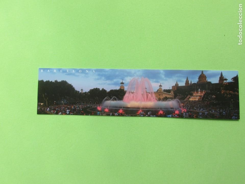 Coleccionismo Marcap&aacute;ginas: Marcapaginas Fuentes de Montjuic de Barcelona vista nocturna