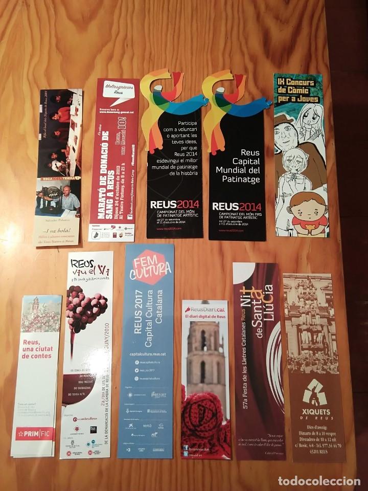 Coleccionismo marcap&aacute;ginas: 10 MARCAP&Aacute;GINAS-PUNTOS DE LIBRO SOBRE REUS - Foto 1
