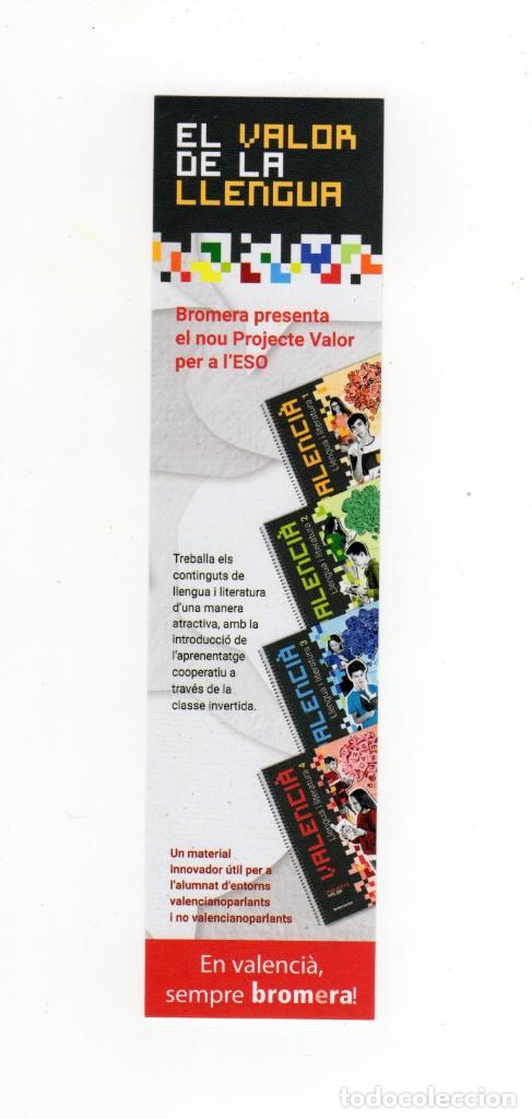 Coleccionismo marcap&aacute;ginas: MARCAP&Aacute;GINAS - BROMERA EDITORIAL - EL VALOR DE LA LLENGUA - Foto 1