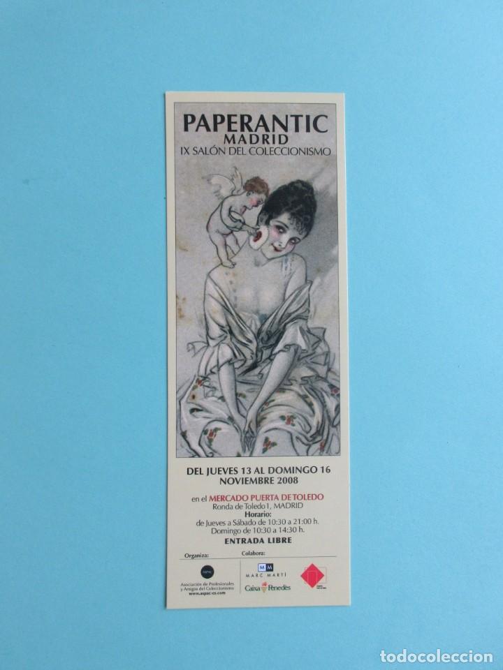 Coleccionismo Marcap&aacute;ginas: Marcapaginas Paperantic Madrid 2.008