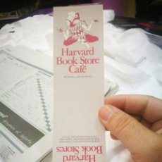Colecionismo Marcadores de página: MARCAPÁGINAS HARVARD BOOK STORE CAFE 1980 PELÍN MANCHADO. Lote 219510298
