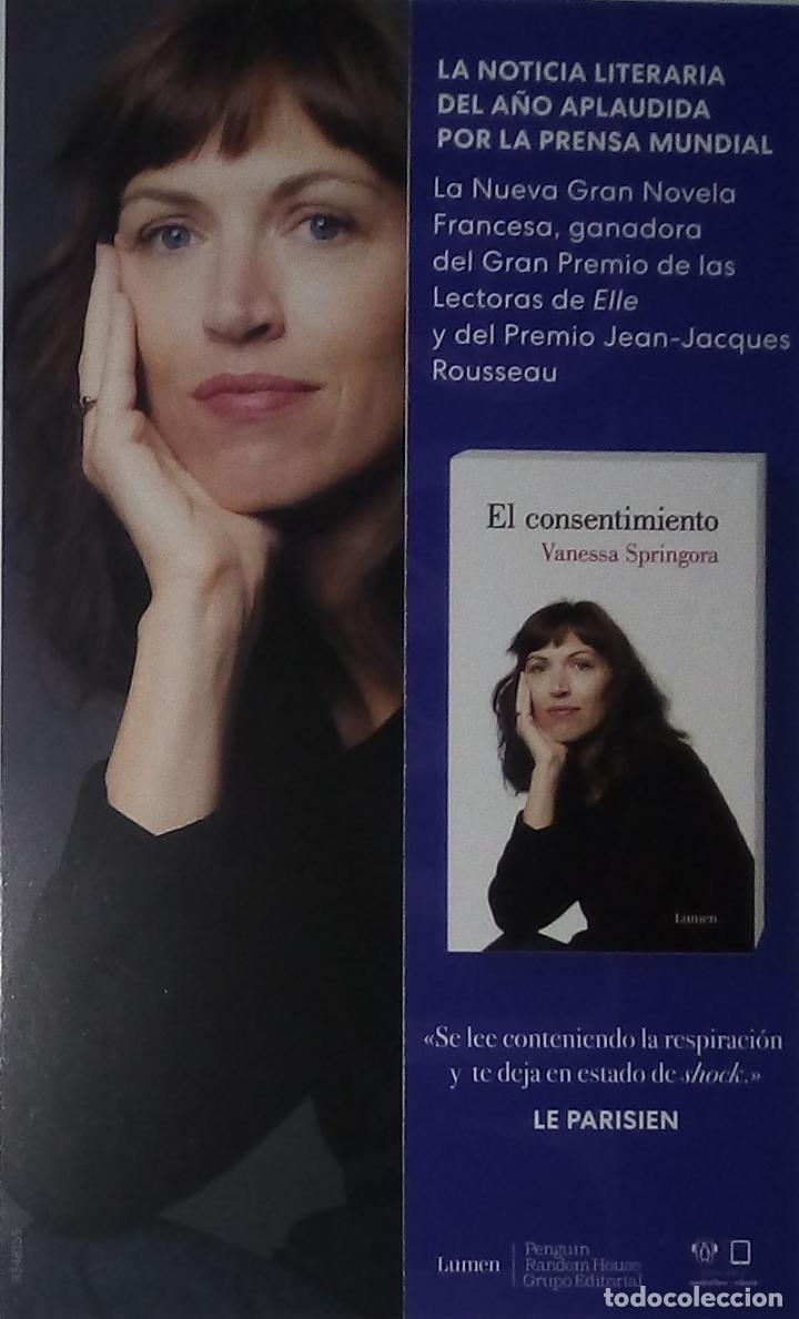 Coleccionismo marcap&aacute;ginas: MARCAPAGINAS - LUMEN - EL CONSENTIMIENTO - VANESA SPRINGORA- - Foto 1
