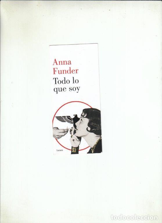Coleccionismo Marcap&aacute;ginas: MARCAP&Aacute;GINAS. ANNA FUNDER. TODO LO QUE SOY YO. LUMEN