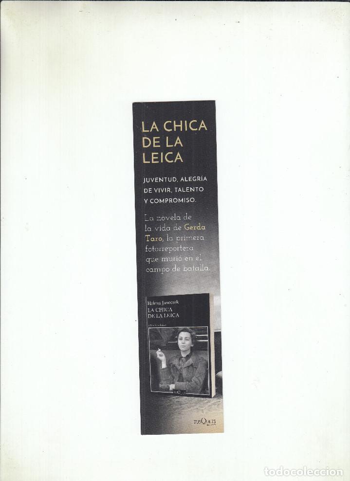 Coleccionismo Marcap&aacute;ginas: MARCAP&Aacute;GINAS. HELNA JANECZEK. LA CHICA DE LA LEICA.TUSQUETS EDIETORES.