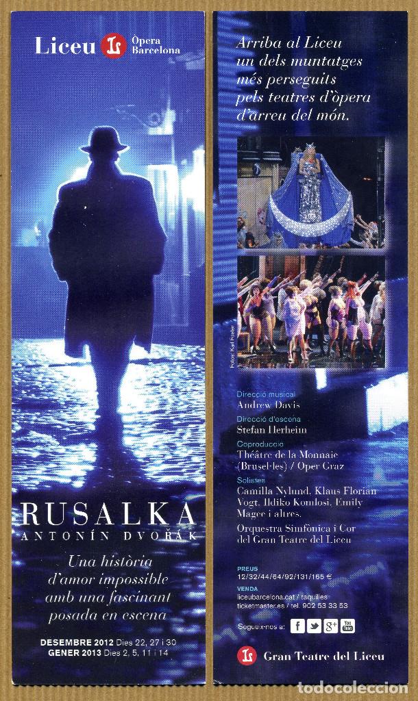 Coleccionismo marcap&aacute;ginas: Marcap&aacute;ginas LICEU - RUSALKA / N&ordm; 15 - Foto 1