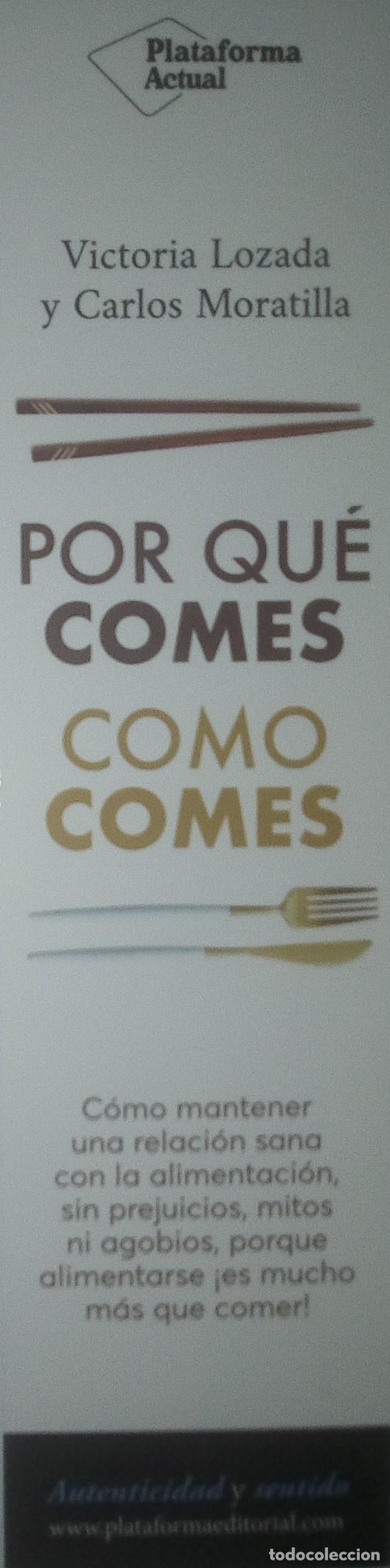 Collectables Bookmark: Marcap&aacute;ginas editorial Plataforma ACTUAL.POR QUE COMES.COMO COMES-