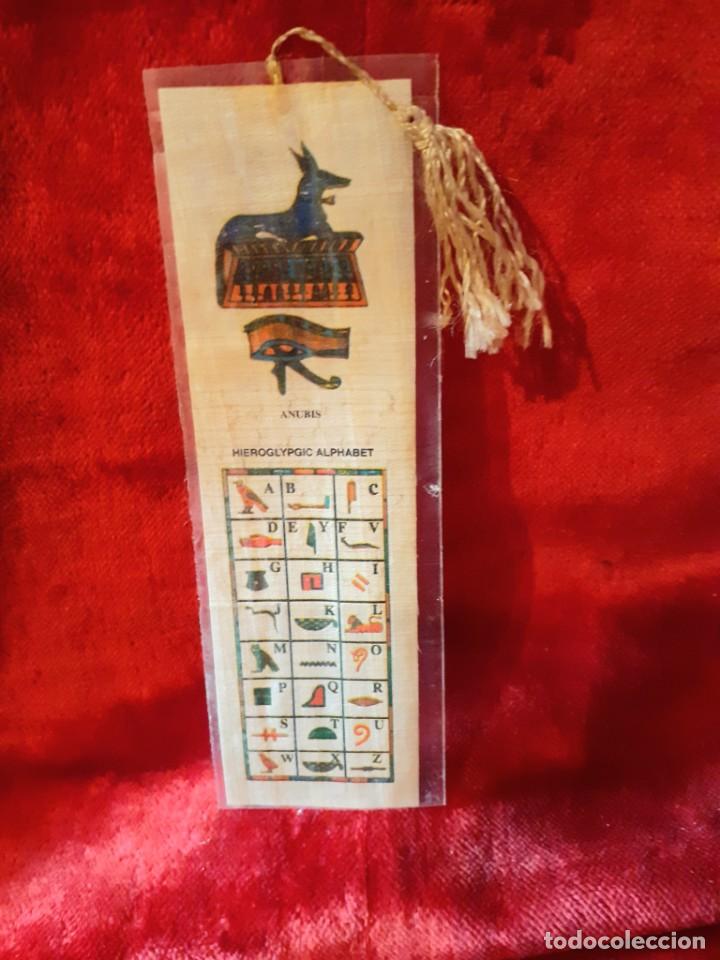 Collectables Bookmark: Marcap&aacute;ginas Egipcio de Papiro ~ Egyptian Papyrus Bookmark