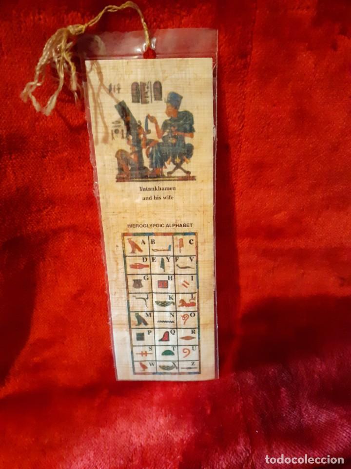 Collectables Bookmark: Marcap&aacute;ginas Egipcio de Papiro ~ Egyptian Papyrus Bookmark