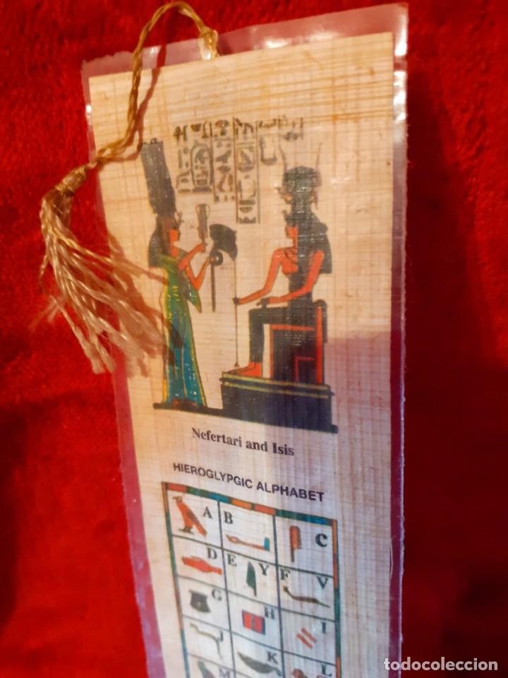 Collectables Bookmark: Marcap&aacute;ginas Egipcio de Papiro ~ Egyptian Papyrus Bookmark