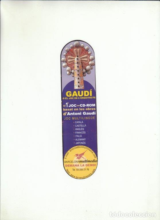 Coleccionismo Marcap&aacute;ginas: MARCAP&Aacute;GINAS. GAUD&Iacute; O EL JOC DE L&acute;ARQUITECTE.