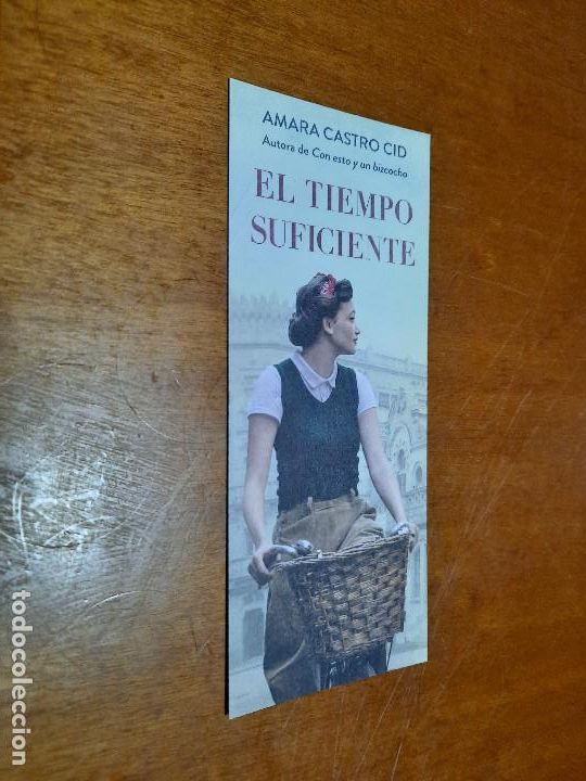 Coleccionismo marcap&aacute;ginas: MARCAPAGINAS. EL TIEMPO ES SUFICIENTE. LITERATURA. DOBLE CARA. BUEN ESTADO. DIFICIL