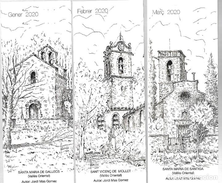 Collectables Bookmark: SERIE DE 12 MARCAPAGINAS DE LA ASSOCIACI&Oacute; DE COLECCIONISTAS DE MOLLET, 1 POR MES DEL 2020