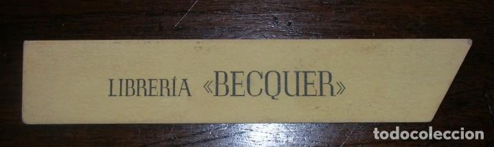 Coleccionismo Marcap&aacute;ginas: MARCAPAGINAS DE LA ANTIGUA LIBRERIA BECQUER DE AVILES