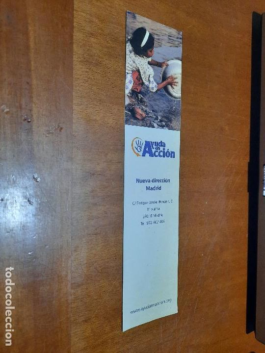 Coleccionismo marcap&aacute;ginas: MARCAPAGINAS. AYUDA EN ACCI&Oacute;N. UNA CARA. BUEN ESTADO. DIFICIL DE CONSEGUIR