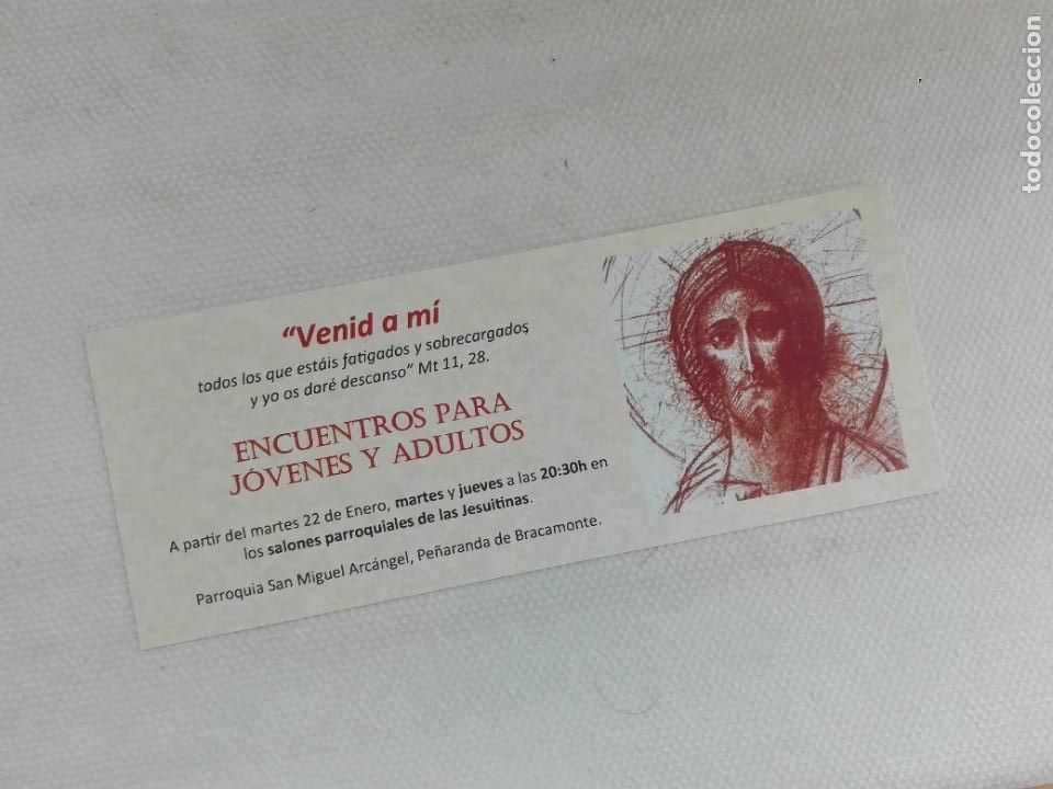 Coleccionismo Marcap&aacute;ginas: MARCAPAGINAS INVITACION - PARROQUIA SAN MIGUEL ARCANGEL PE&Ntilde;ARANDA DE BRACAMONTE SALAMANCA RELIGION