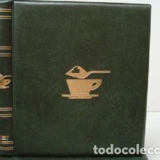 Coleccionismo Marcapáginas: ALBUM SOBRES DE AZUCAR. TAMAÑO 27X33 CM. 4 ANILLAS. COLOR VERDE.LUXE.