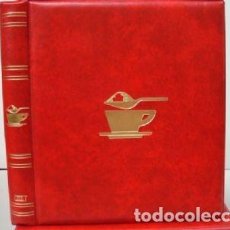 Coleccionismo Marcapáginas: ALBUM SOBRES DE AZUCAR. TAMAÑO 27X33 CM. 4 ANILLAS. COLOR ROJO.LUXE.